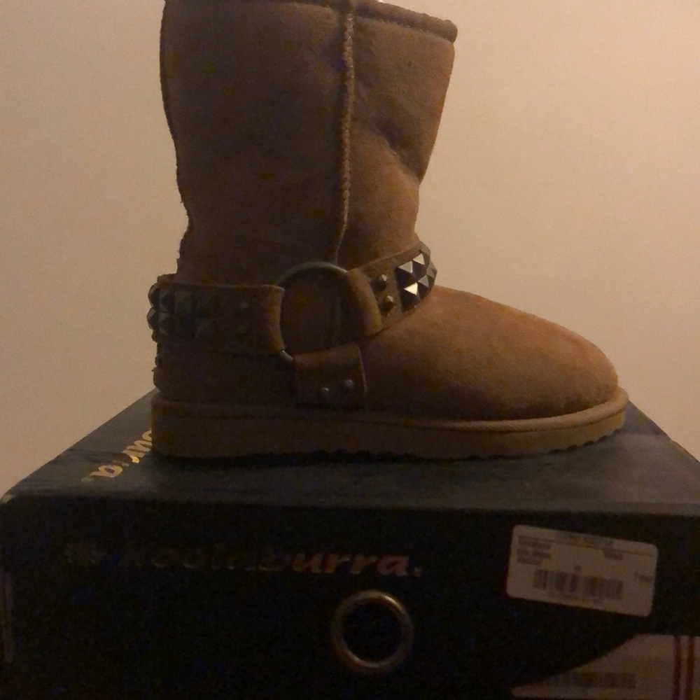 Kids Kookaburra Boots - Chestnut/studs Item 932714